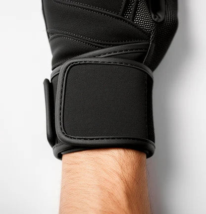 Close-up of the training glove adjustable wrist wrap