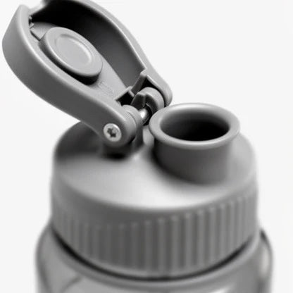 Close-up of the leakproof flip lid opened