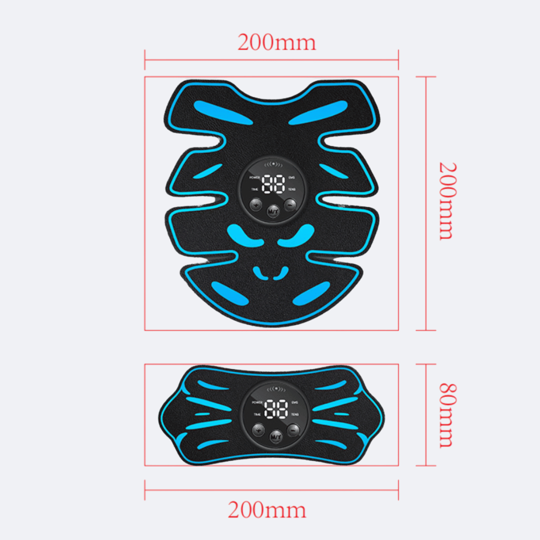 Product dimensions diagram, 200mm by 80mm